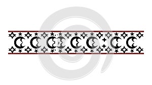 Decorative Celtic Knot Pattern Border Abstract Vector, vector design Generative AI