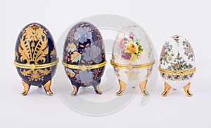 Decorative ceramic Faberge eggs