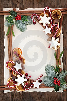 Decorative Christmas Background Border