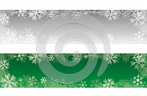 Decorative christmas banners with snowflakes.