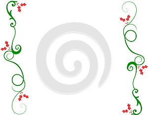 Decorative christmas border