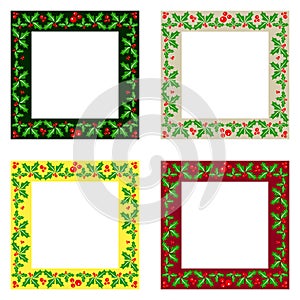 Decorative Christmas frames pack