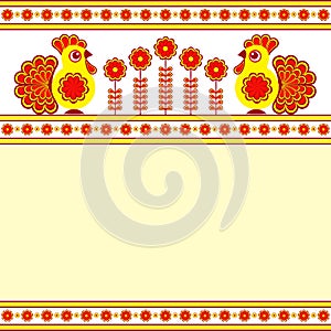 Decorative cockerels