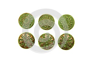 Decorative Colorful Vintage Sewing or Scrapbook Buttons