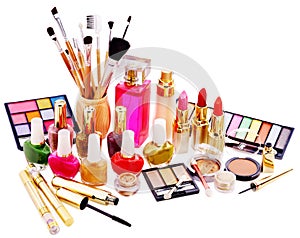 Decorative cosmetics and perfume.