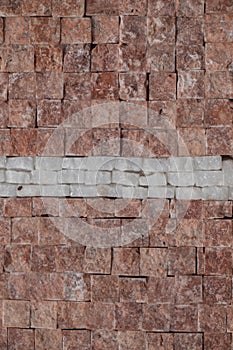 Decorative cubic stone wall background