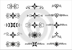 Decorative delimiter elements separator set