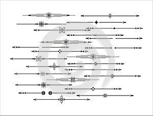 Decorative Delimiter line and text break