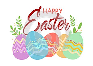 Decorative Design For Happy Easter