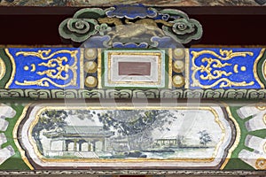 Decorative detail of the gate in the Winter Palace Museum Bogd K