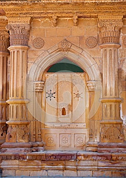 Decorative detail of Mandir Palace in Jaisalmer, India