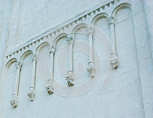 Decorative details of Dormition Cathedral, Vladimir, Russia