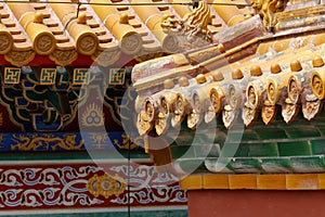 Decorative details in Forbidden City, 2018