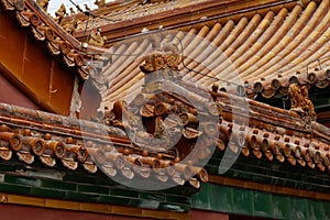 Decorative details in Forbidden City, 2018