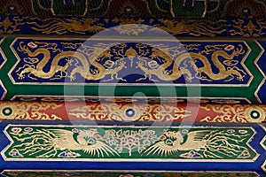 Decorative details in Forbidden City, 2018