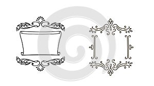 Decorative doodle frames for your design.