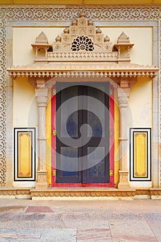 Decorative Door At City Palace