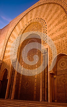 Decorative door in mosque