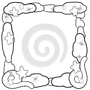 Decorative dreamland frame border