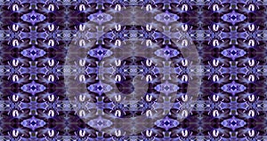 DECORATIVE DUPLICATION OF FLOWER PATTERN IN PURPLE HUES AND WHITE DETAIL