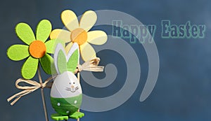 Decorative Easter decorations on a stick, Happy easter