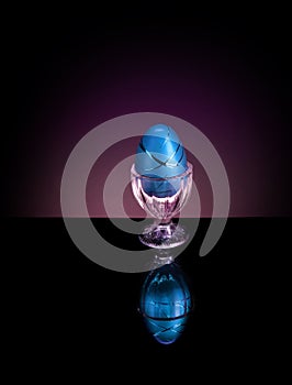 Decorative Easter Egg in cup - Elegant