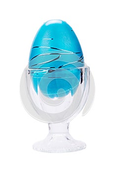 Decorative Easter Egg in cup - Isolated