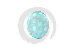 Decorative easter egg isolated on white background