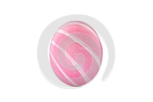 Decorative easter egg isolated on white background