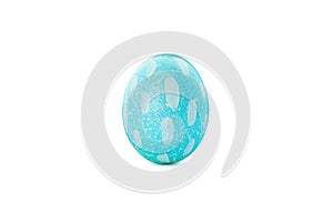 Decorative Easter egg isolated on white background