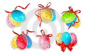 Decorative easter eggs.Easter cards