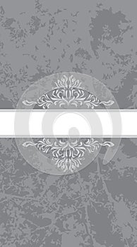 Decorative element on the abstract gray background