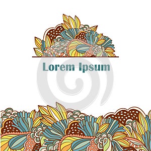 Decorative element border and psychodelic