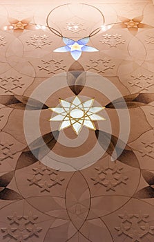 Decorative element in the Sheikh Zayed Grand Mosque