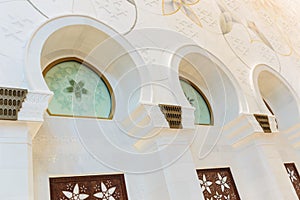 Decorative element in the Sheikh Zayed Grand Mosque