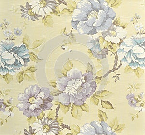 Decorative fabric wallpaper