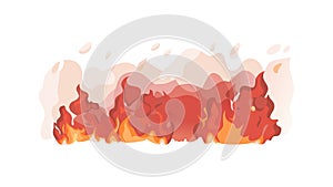 Decorative Fire Flame Element for Design Projects, vector design Generative AI