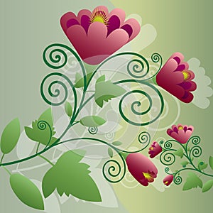 Decorative floral background