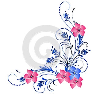 Decorative floral ornament