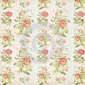 Decorative floral wallpaper