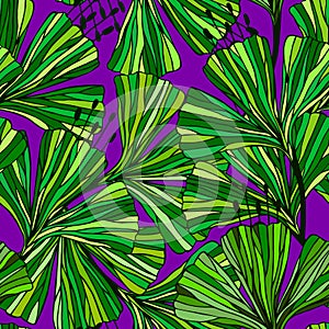 Decorative flowers seamless pattern. Vector stock illustration eps10.