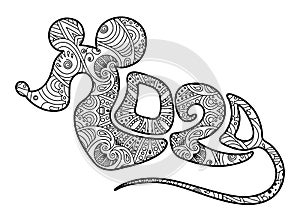 Decorative font 2020 mouse