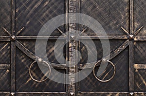 Decorative forged elements of modern metal gates