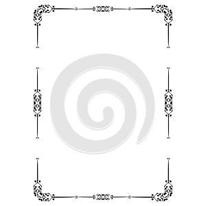 Decorative frame and border