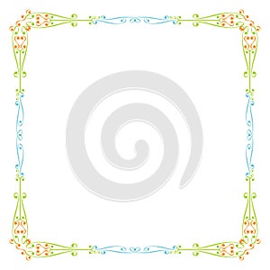 Decorative frame and border