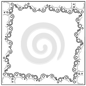 Decorative frame border with doiley