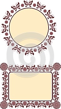 Decorative frame motif
