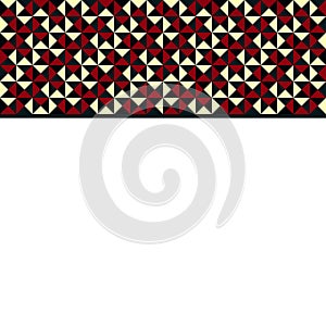 DECORATIVE FRAME OF TRIANGLES.