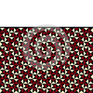 DECORATIVE FRAME OF TRIANGLES.