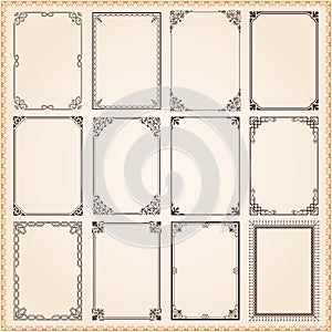 Decorative frames and borders